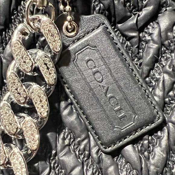 Coach Madison Quilted Chevron Nylon Sophia Satchel - F18634 - Picture 3 of 16